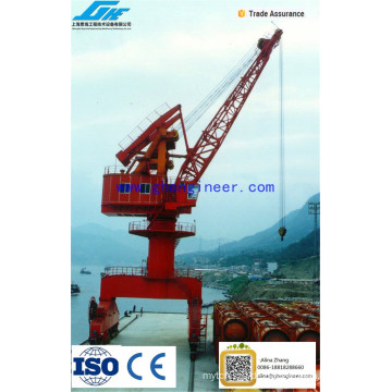 CE / ISO Standard Stahl Struktur Harbor Single Jib Portal Kran 30Ton